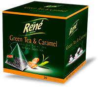 Pyramid Teas Green Tea & Caramel - Rene Cafe