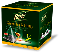 Pyramid Teas Green Tea & Honey - Rene Cafe
