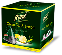 Pyramid Teas Green Tea & Lemon - Rene Cafe