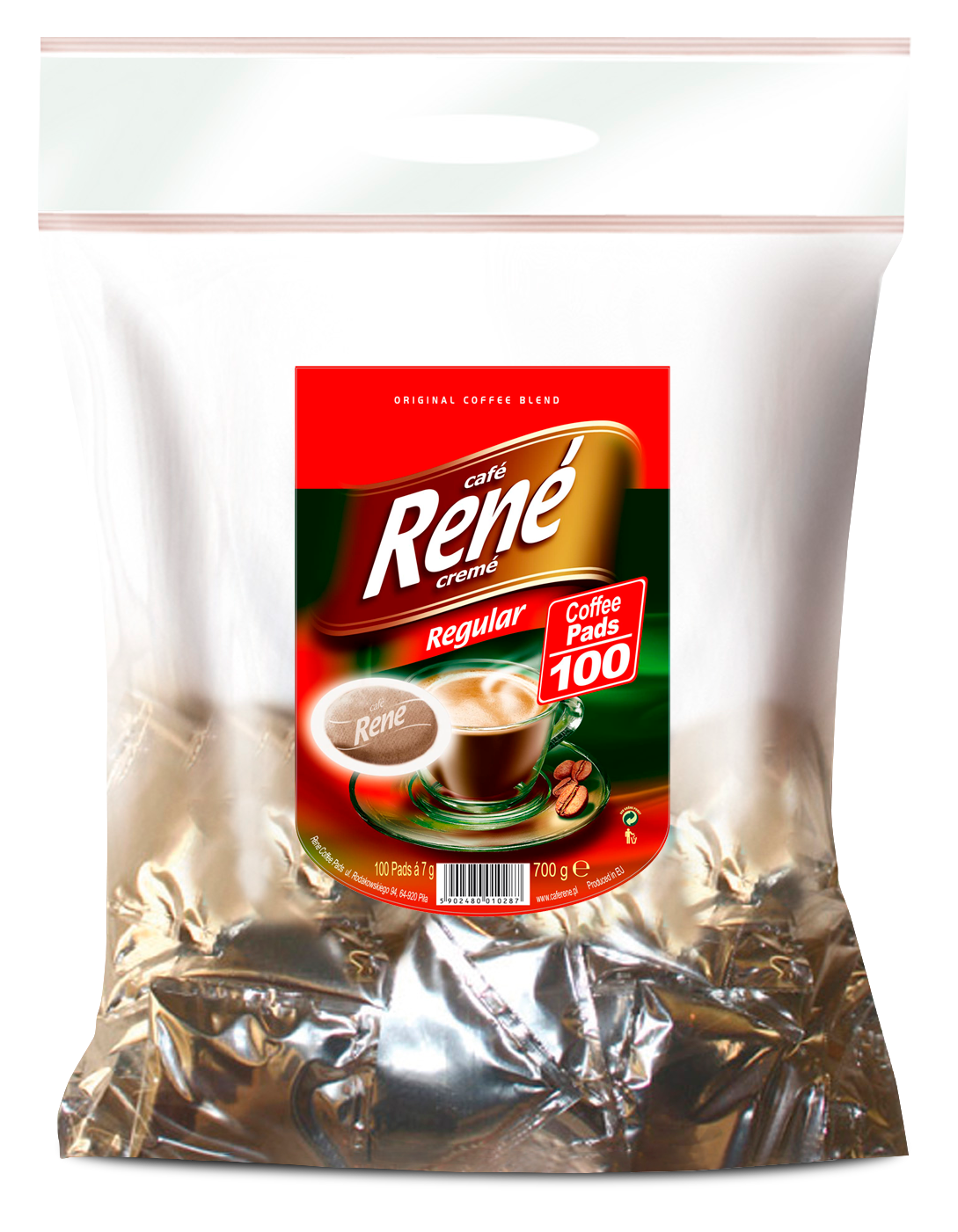 Coffee Pads Regular 100 - Rene Cafe